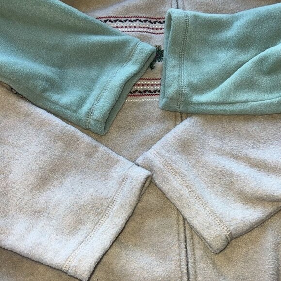 Croft & Barrow Womens Petite Size XL Jackets Green & Beige Embroidered (2-Pack) - Picture 10 of 12